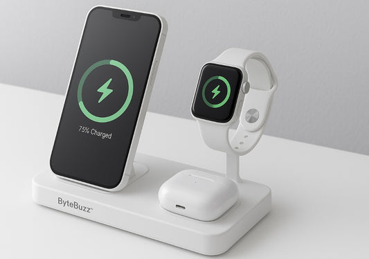 ByteBuzz™ SnapCharge 3-in-1 PowerBank | Built-In Cables | Universal Fast Charger